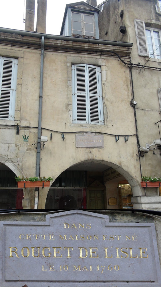 La maison de Rouget de Lisle à Lons-le-Saunier
