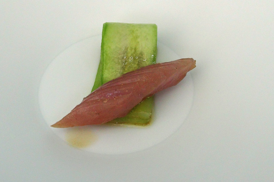 Premier avant-goût : Filet de maquereau & concombre