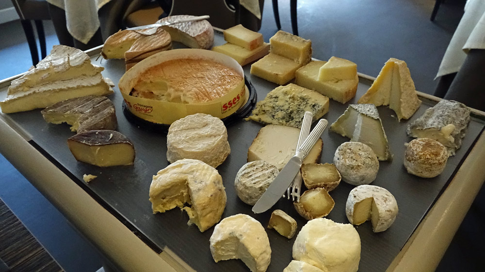 La chariot de fromages