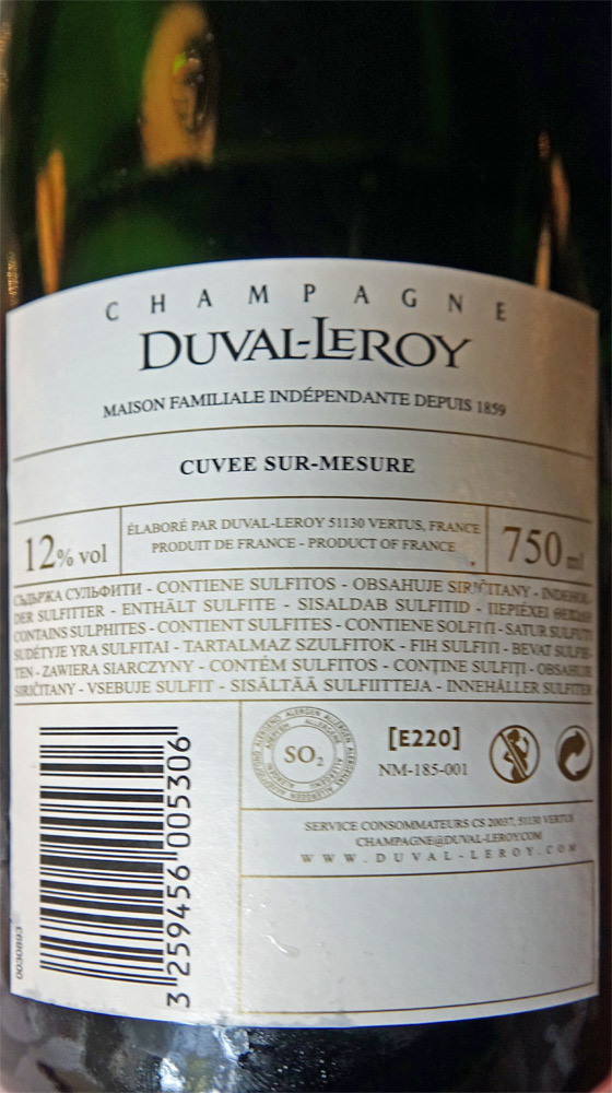 Le Champagne pour l'apéritif (offert)