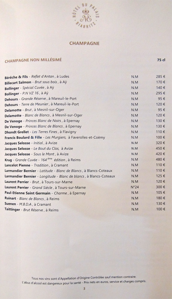 Champagnes non millésimés