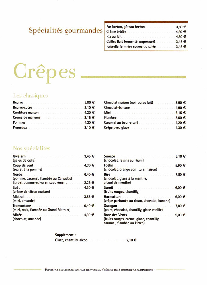 Les crêpes