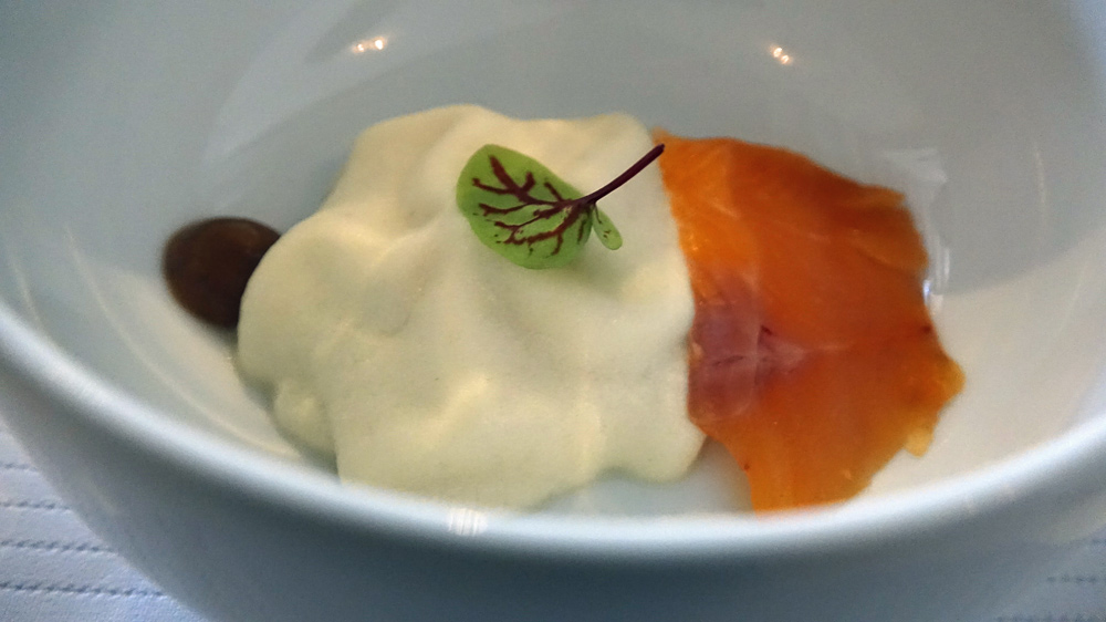 Patience : Mousse de fenouil | tamarin | truite gravlax