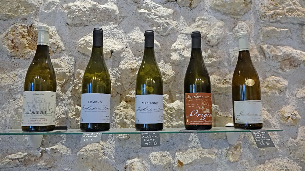 Montlouis-sur-Loire 2016 sec - Montlouis-sur-Loire 2016 sec Edmond - Montlouis-sur-Loire 2016 demi-sec Marianne - Montlouis-sur-Loire Origine - Montlouis-sur-Loire 2003 Moelleux