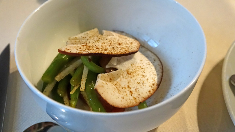Cèpe et haricots verts