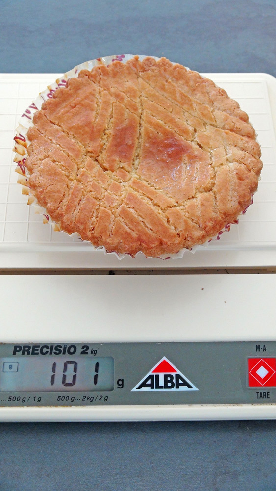 Poids du gâteau basque de Berterreix
