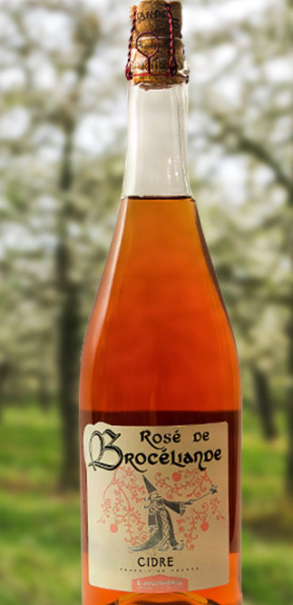 Bouteille de Cidre rosé de Brocéliande offerte par Baptiste Denieul - Crédit photo : http://cidre-breton.com