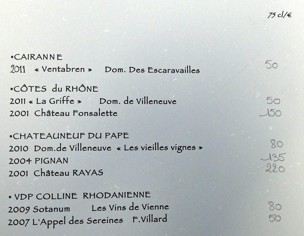 Vins de la Vallée du Rhône et de Provence (suite)