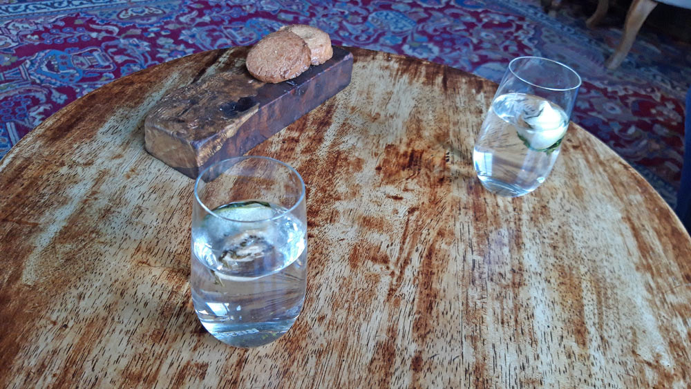 Infusion pomme/menthe et Sablé au petit épeautre