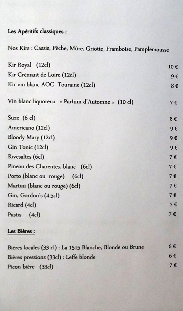 Les apéritifs classiques