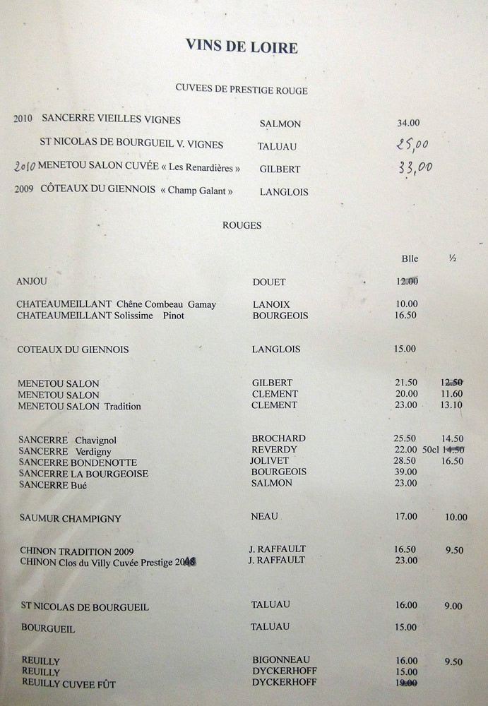 Vins rouges de Loire 