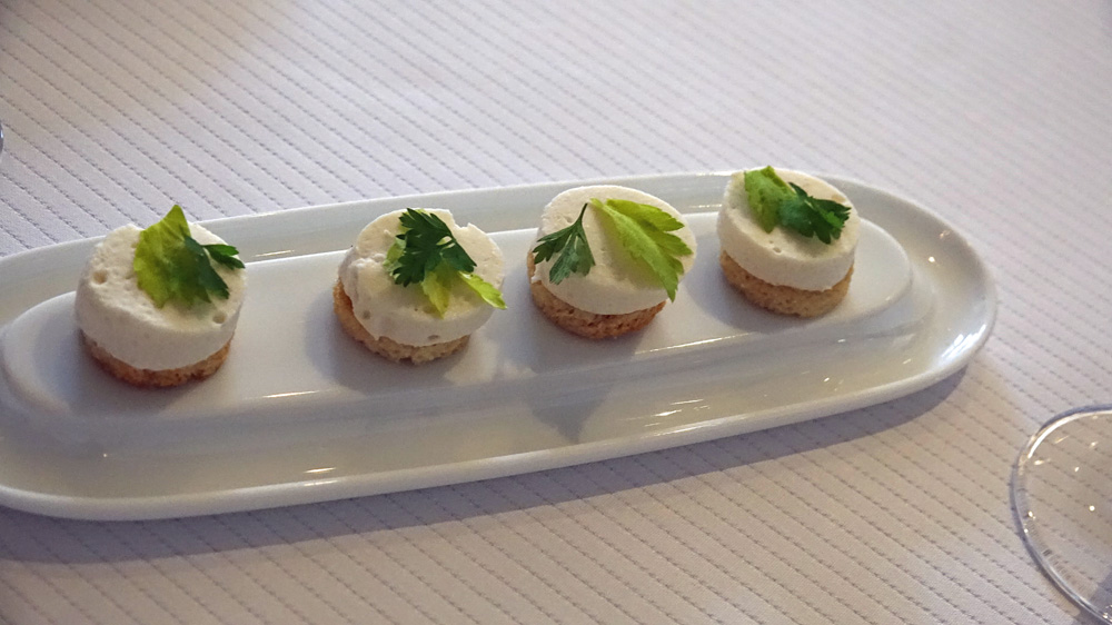 Amuse-bouche : Petit boudin blanc de Saint-Jacques