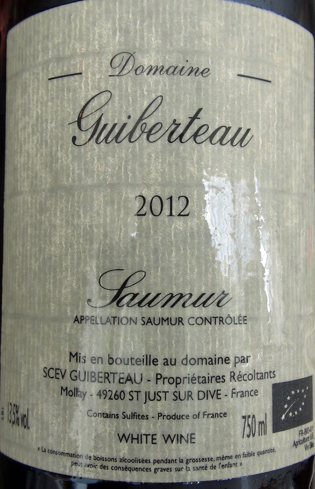 Vin de notre déjeuner