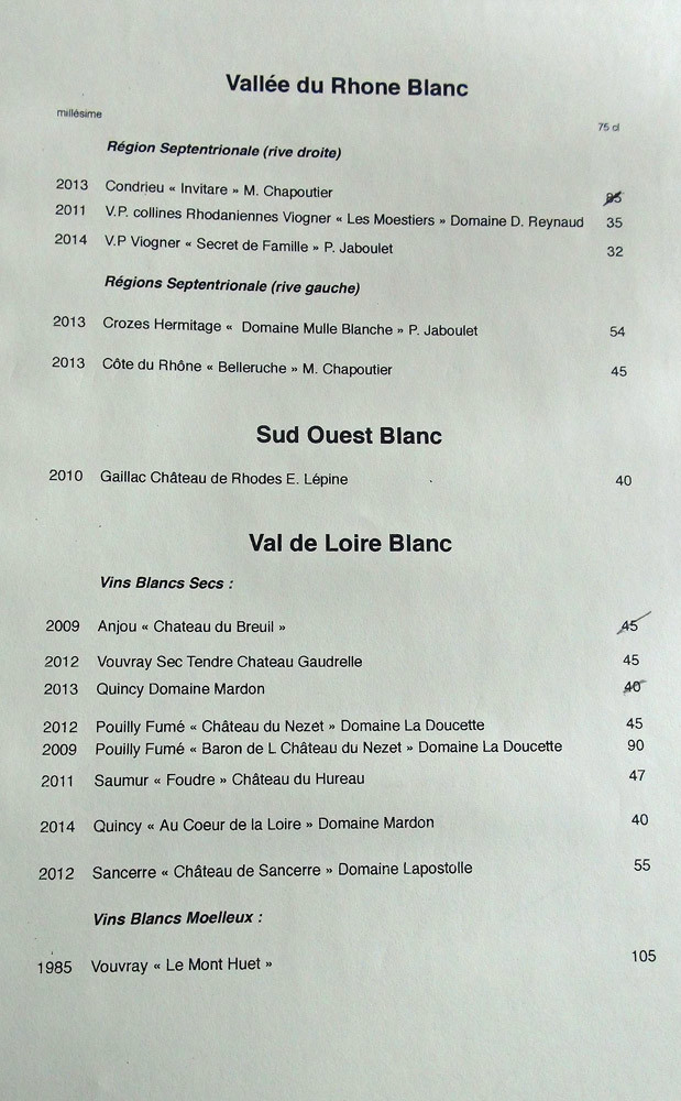 Vallée du Rhône & Sud-Ouest (blanc)