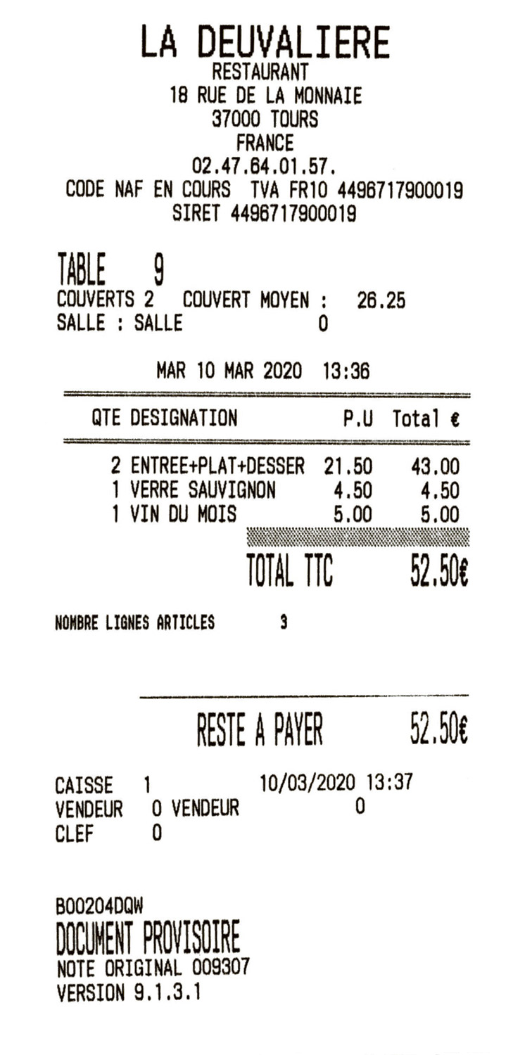 La note