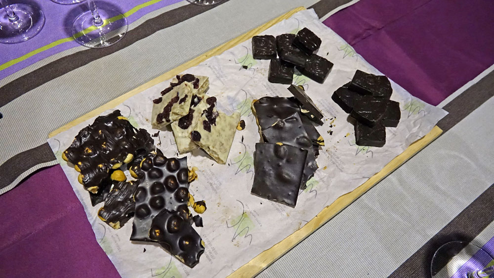 Les chocolats de chez Oster prêts pour les accords avec les Maury