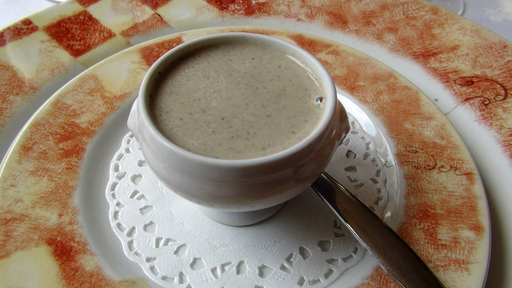 Velouté de champignons de Paris