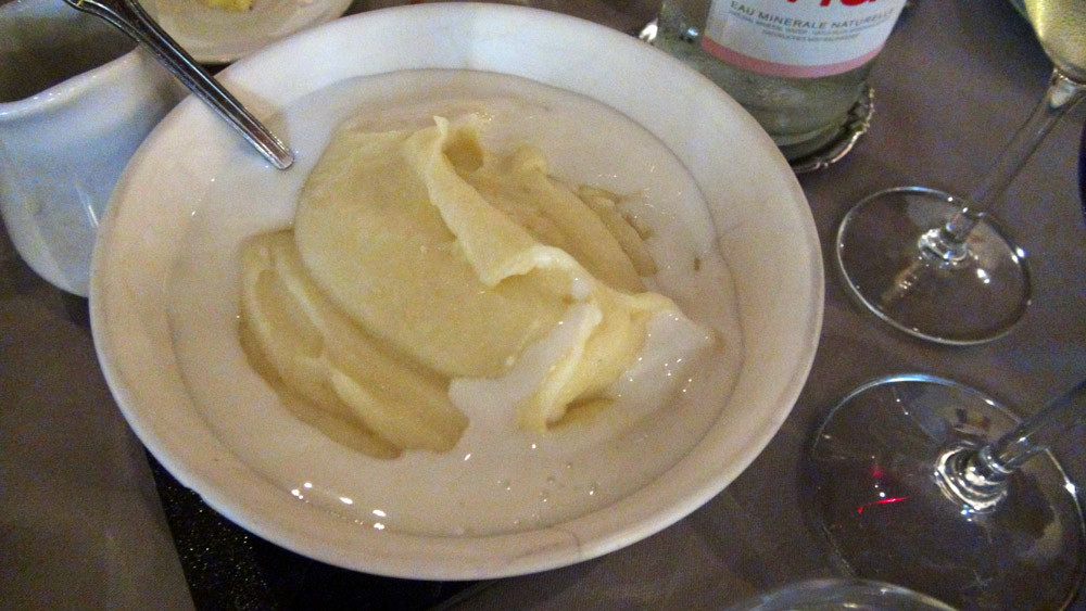 Purée de pommes de terre au lait ribot