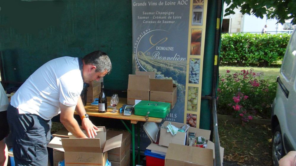 Le stand de Cédric Bonneau
