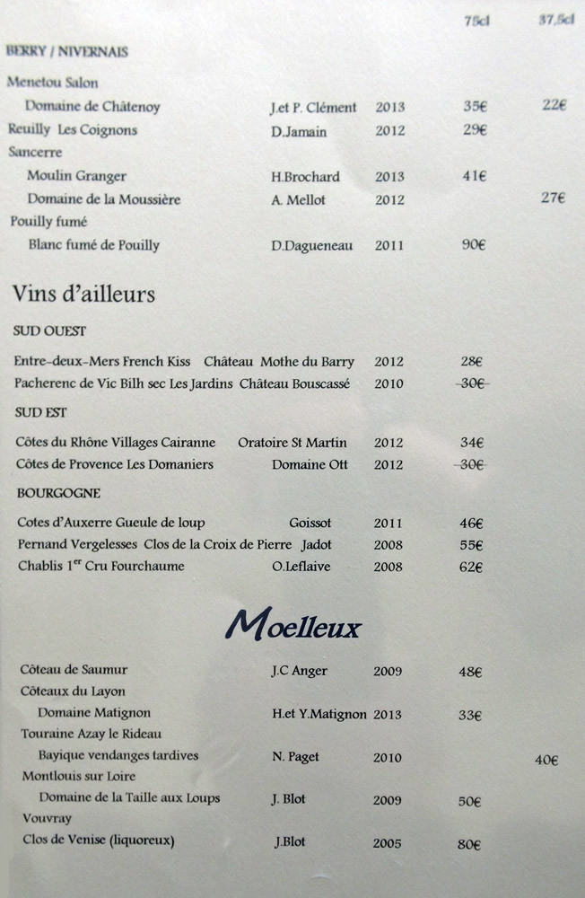 Vins blancs, suite
