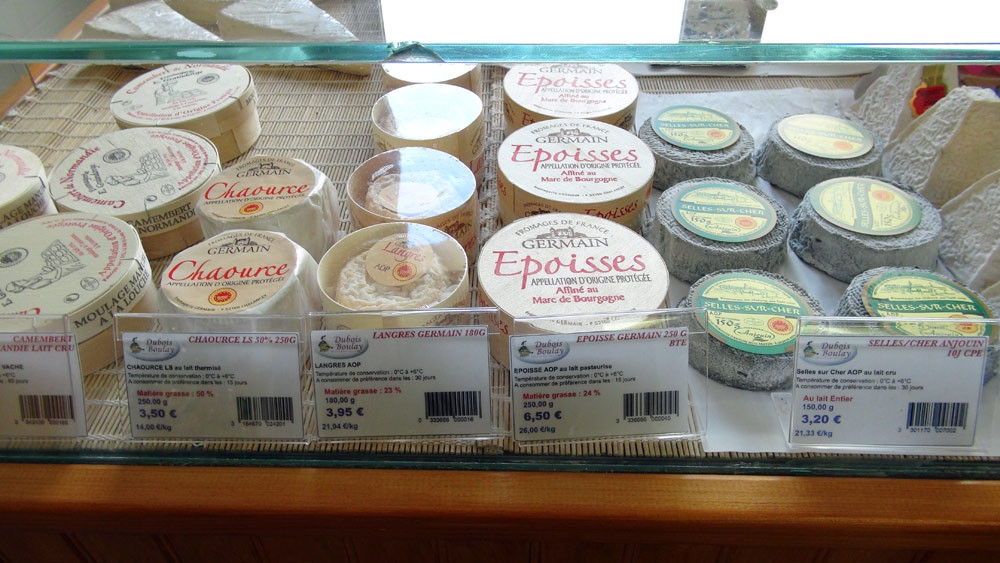 Autres fromages proposés