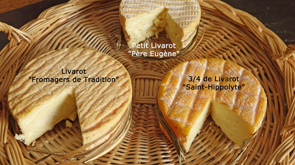 Les 3 Livarot à la coupe