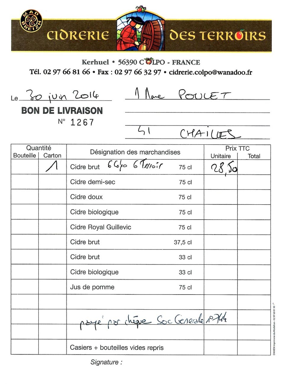 La note
