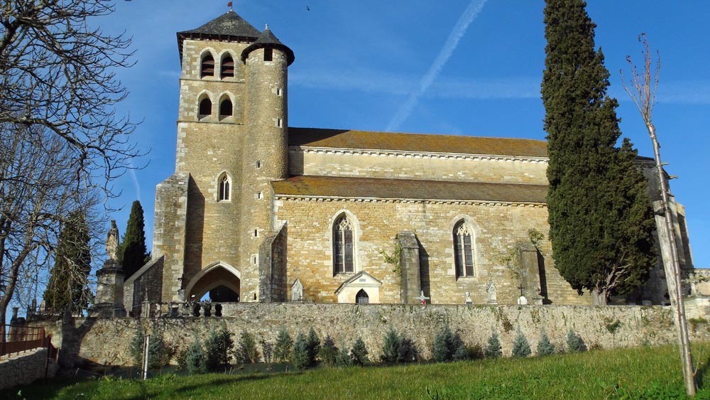 Puy l'Evêque : Eglise fortifiée Saint-Sauveur