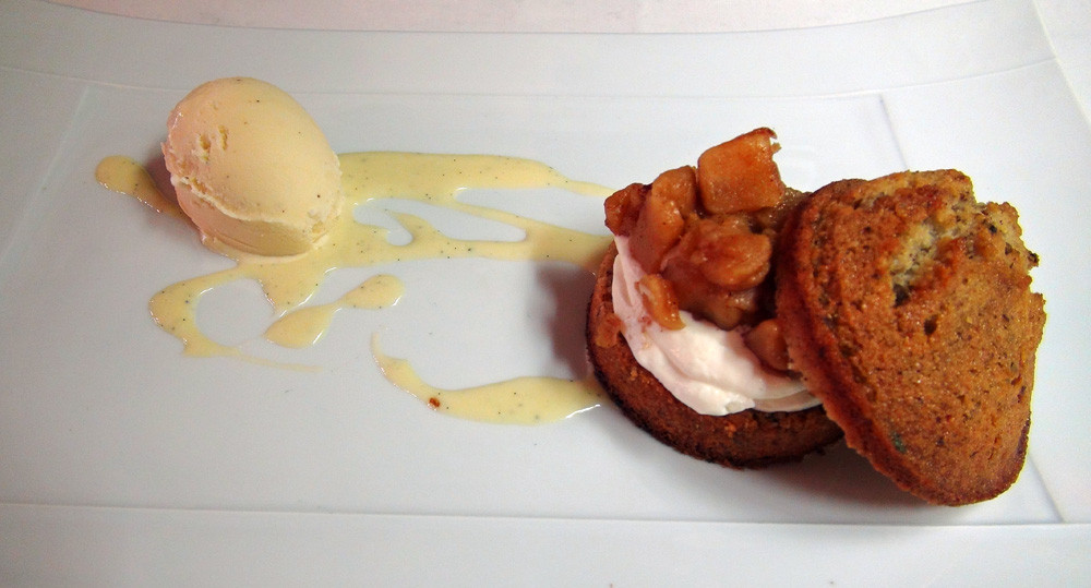 Biscuit noisette, glace vanille