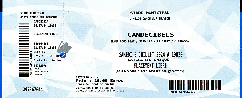 Billet d'entrée