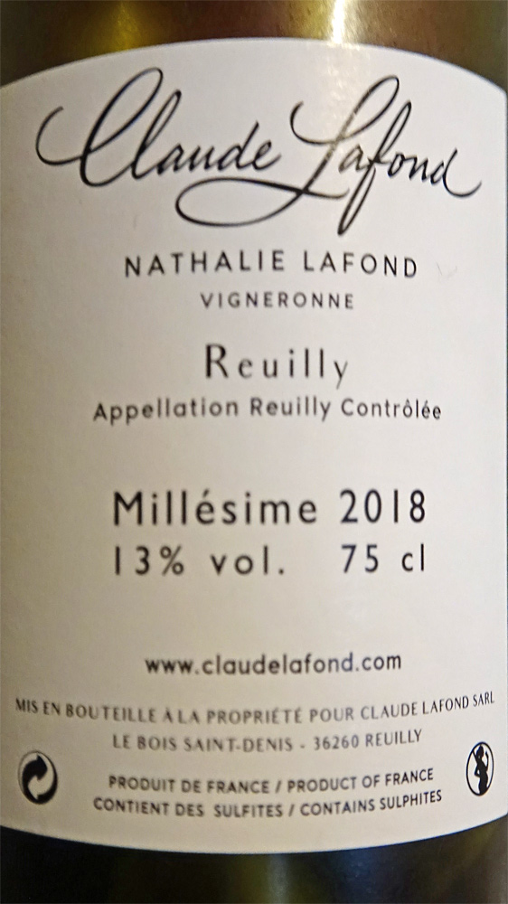 Reuilly "La Raie" 2018