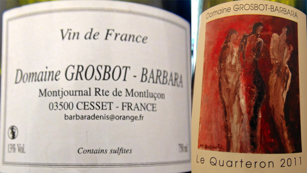 Vin de France blanc Quarteron de Grosbot-Barbara