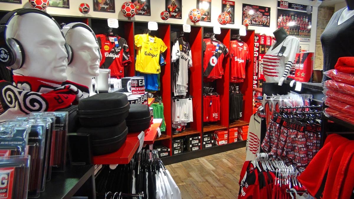 L'intérieur de la boutique