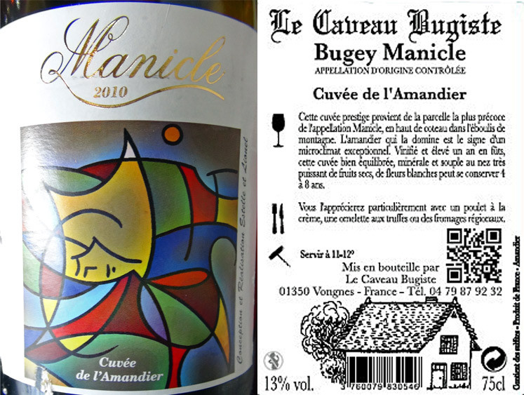 Bugey Manicle blanc 2011 "Cuvée de l'amandier"