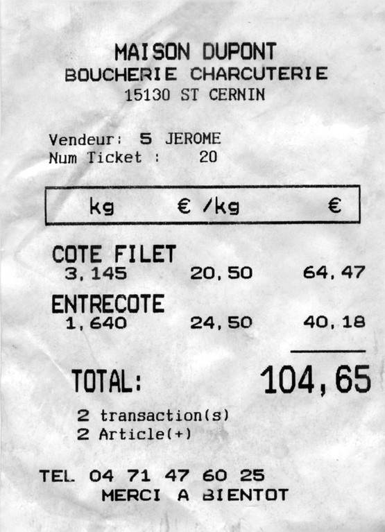 Le ticket