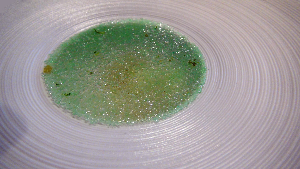 Perles de tapiocca, lait de coco, gingembre confit