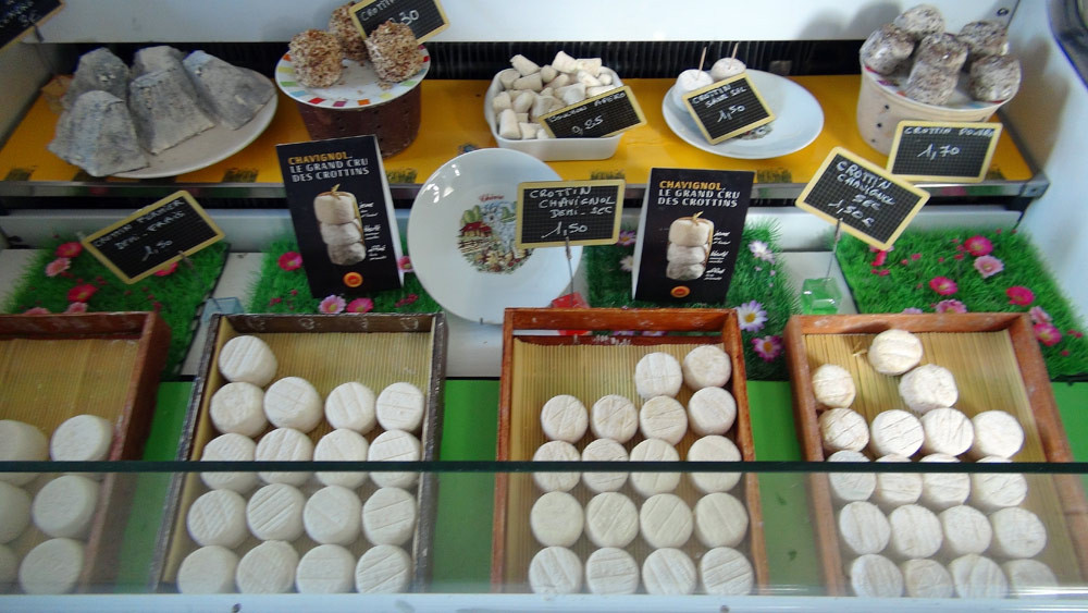 Les fromages à la vente