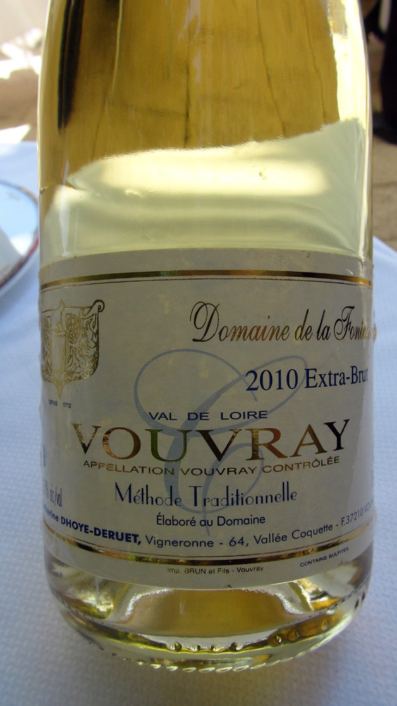 Vouvray MT 2007 "Extra brut" du domaine de la Fontainerie de Catherine Dhoye-Deruet