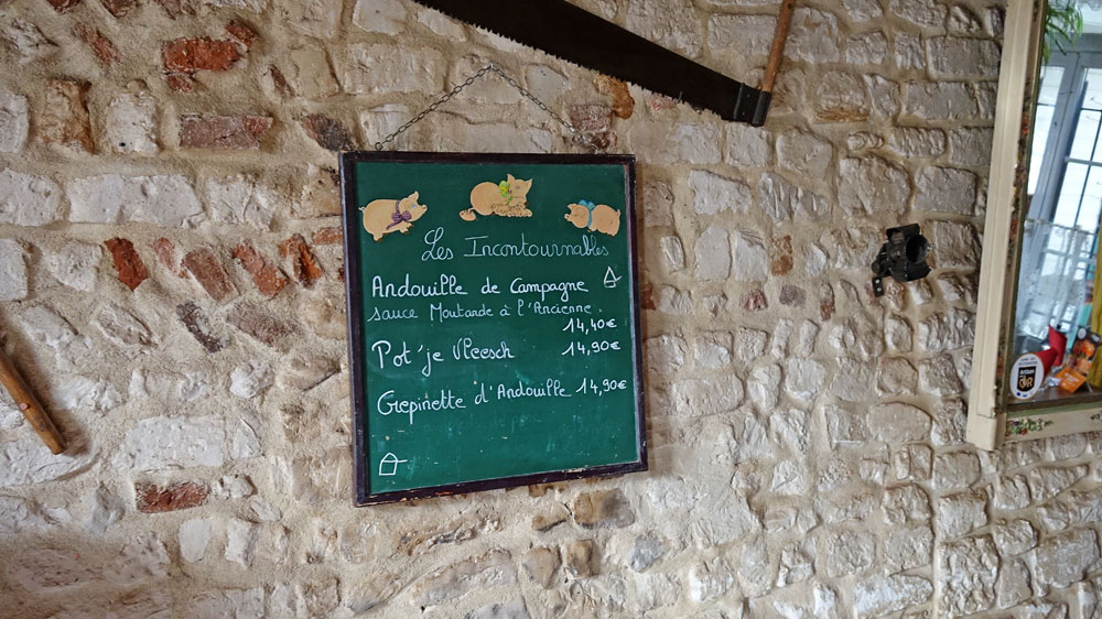 Les spécialités (manque le "Groin" !)