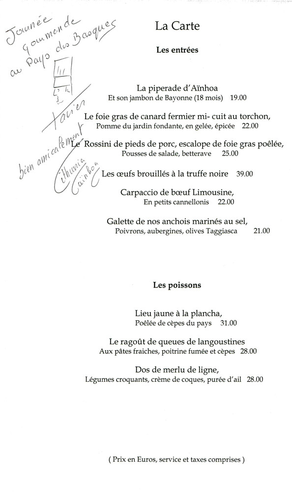 A la carte 