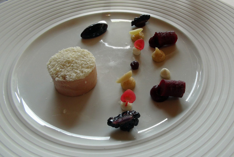 Parfait de foie gras d'oie aux amandes