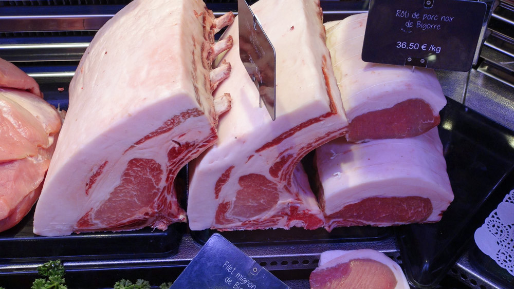 Les côtes de porc de "Noir de Bigorre"