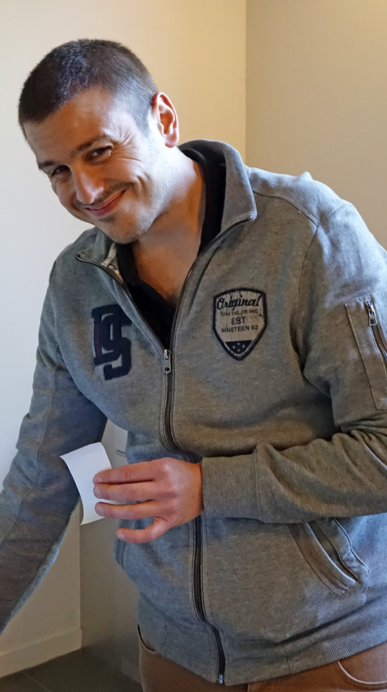 Lucas Gerber (responsable du caveau)