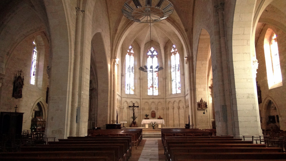 Puy l'Evêque : Eglise fortifiée Saint-Sauveur, son choeur