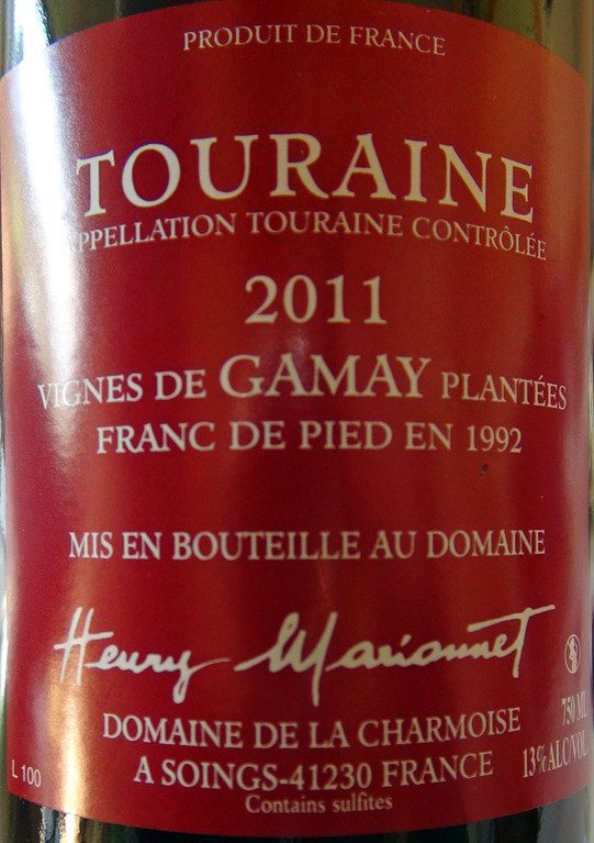 Touraine AOC Vinifera Gamay