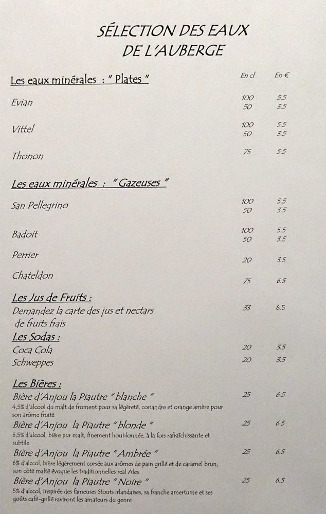 Eaux de l'Auberge