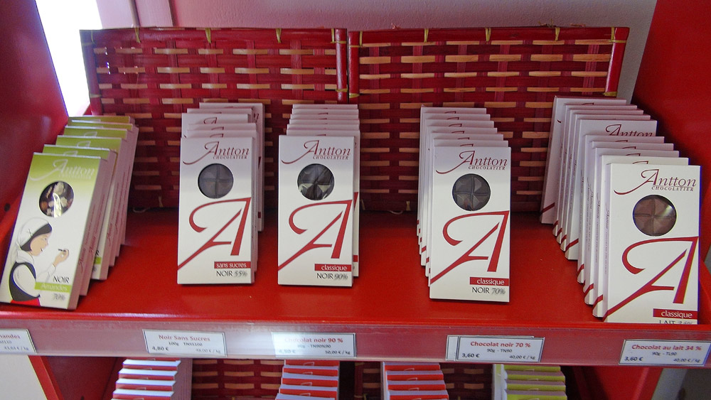 Chocolats en tablettes