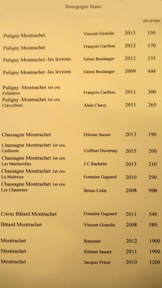Bourgogne blancs