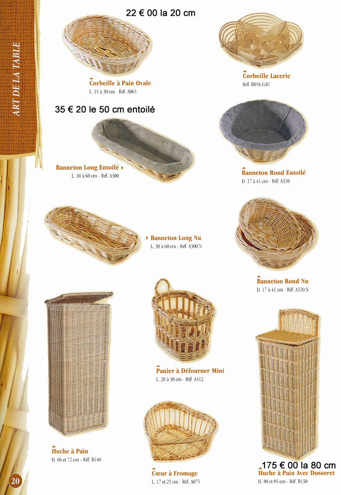 Produits disponibles à la vente