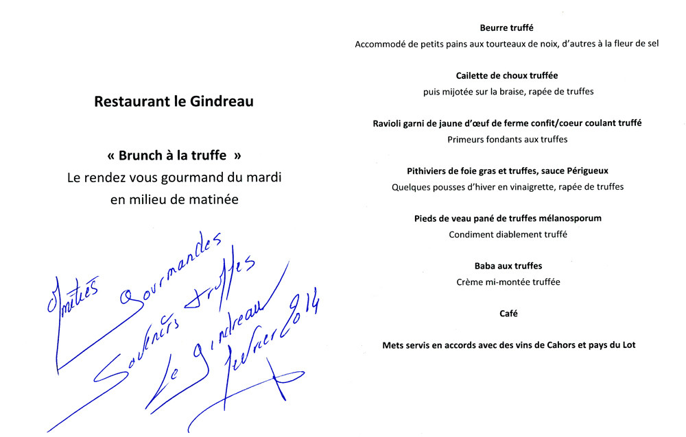 Le détail du brunch